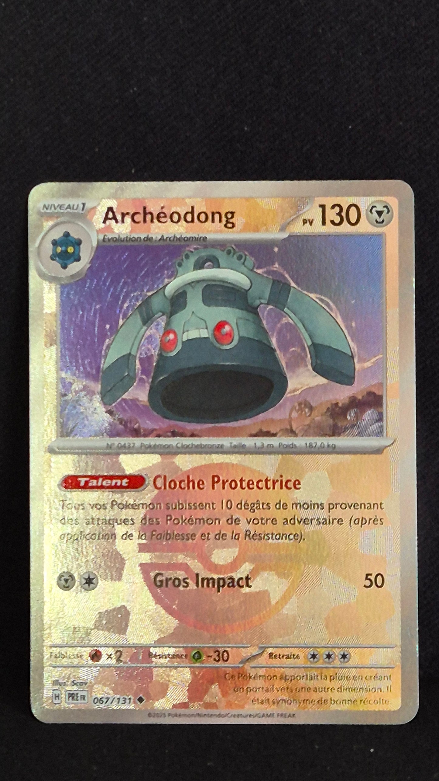 Carte Pokémon Ultra Rare Évolutions Prismatiques EV8.5 Archeodong 67/131 Pokéball