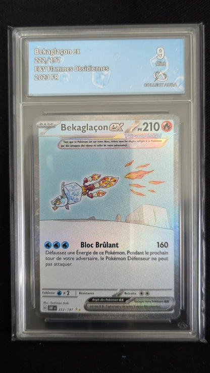 Carte Pokémon Gradée Collect Aura Bekaglaçon EX SAR 222/197 9