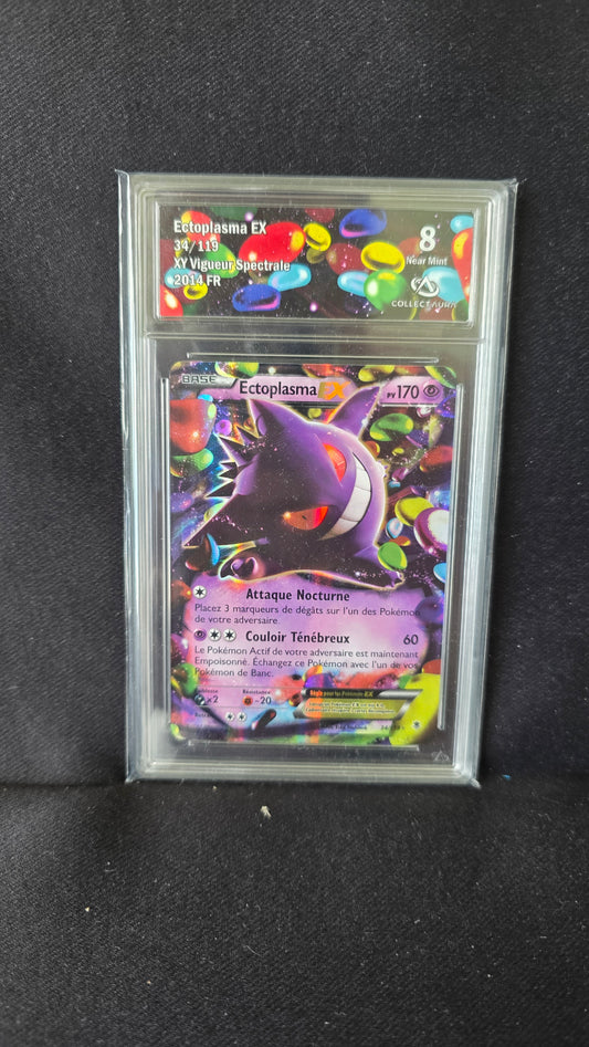 Carte Pokémon Gradée Collect Aura Ectoplasma EX 34/119 XY Vigueur spectrale 8