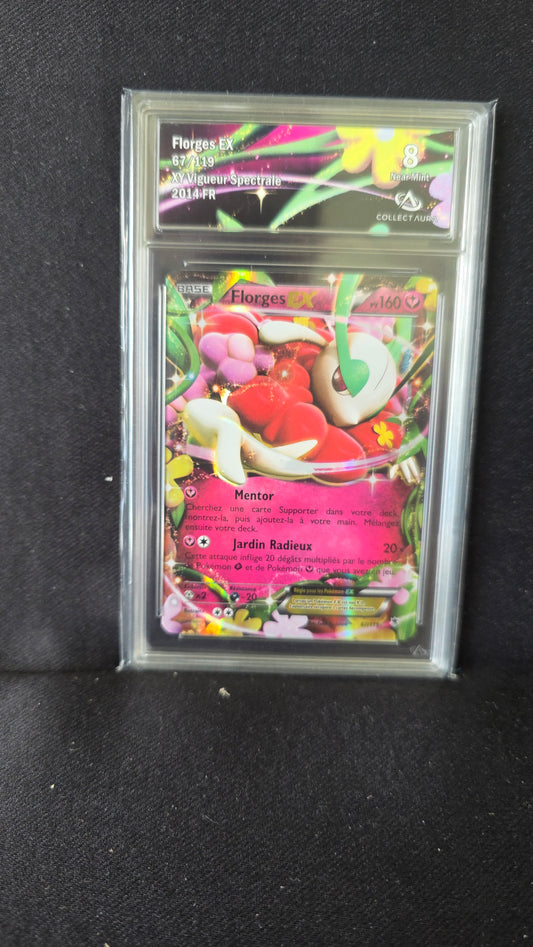 Carte Pokémon Gradée Collect Aura Florges EX 67/119 XY Vigueur Spectrale 8