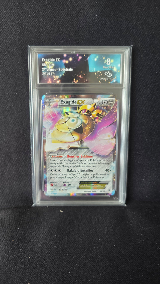 Carte Pokémon Gradée Collect Aura Exagide EX 65/119 XY Vigueur Spectrale 8