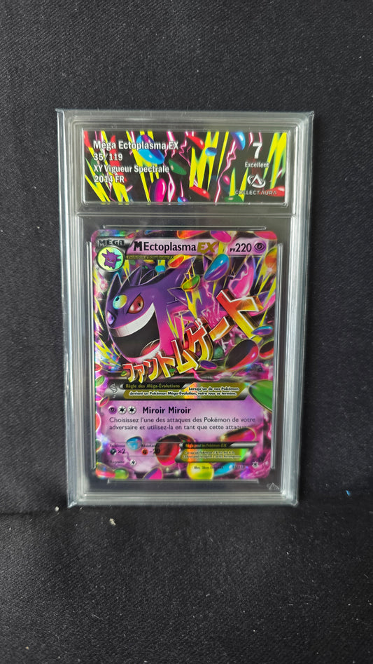 Carte Pokémon Gradée Collect Aura Méga Ectoplasma EX 35/119 XY Vigueur Spectrale 7