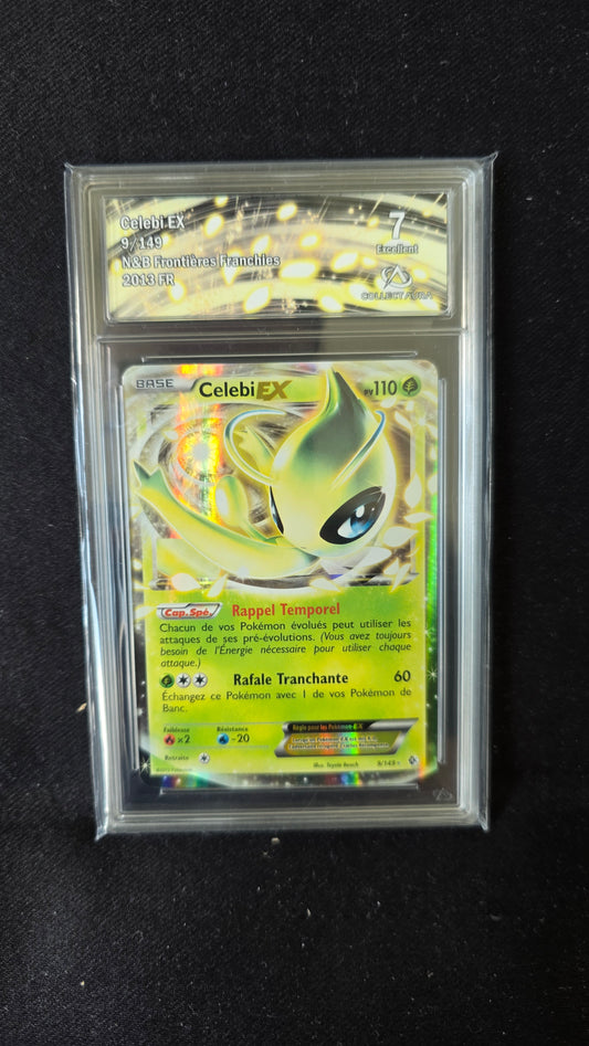Carte Pokémon Gradée Collect Aura Noir et Blanc Frontières Franchies Celebi EX 9/149 7