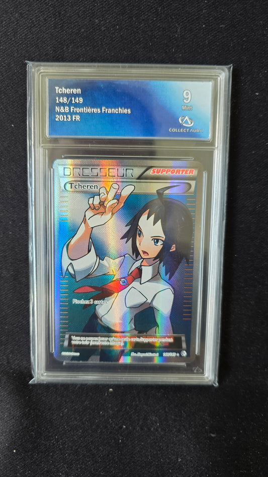 Carte Pokémon Gradée Collect Aura Noir et Blanc Frontières Franchies Tcheren 148/149 9