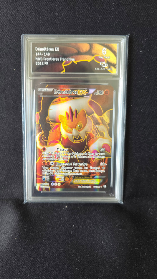 Carte Pokémon Gradée Collect Aura Noir et Blanc Frontières Franchies Démétéros EX 144/149 6
