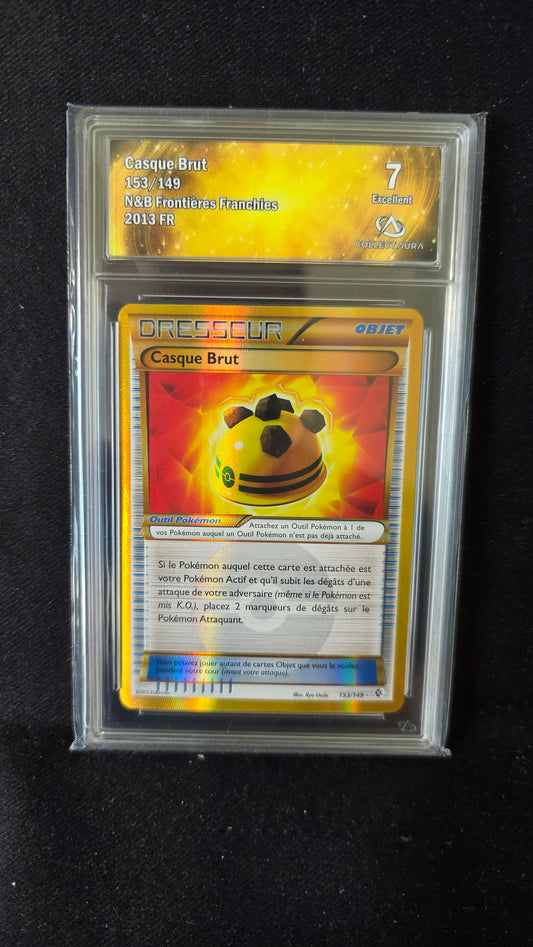 Carte Pokémon Gradée Collect Aura Noir et Blanc Frontières Franchies Casque Brut Gold 153/149 7