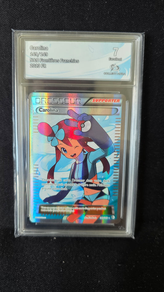 Carte Pokémon Gradée Collect Aura Noir et Blanc Frontières Franchies Carolina 149/149 7