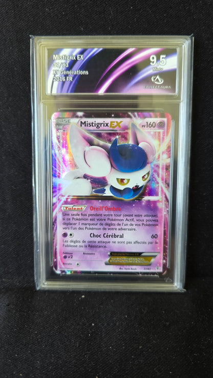 Carte Pokémon Gradée Collect Aura XY Générations Mistigrix EX 37/83 9.5