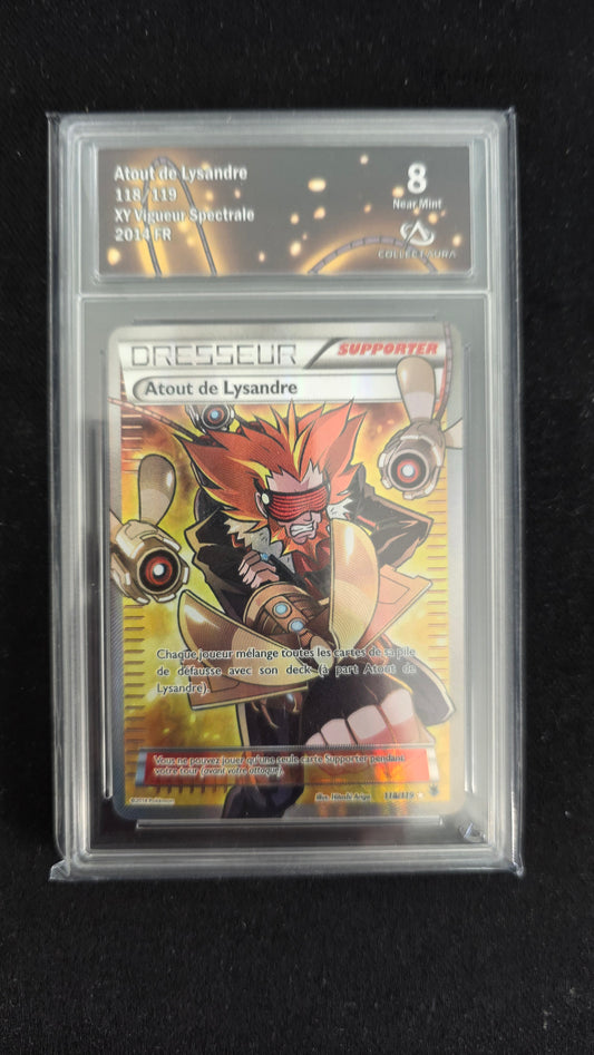Carte Pokémon Gradée Collect Aura XY Vigueur Spectrale Atout de Lysandre 118/119 8
