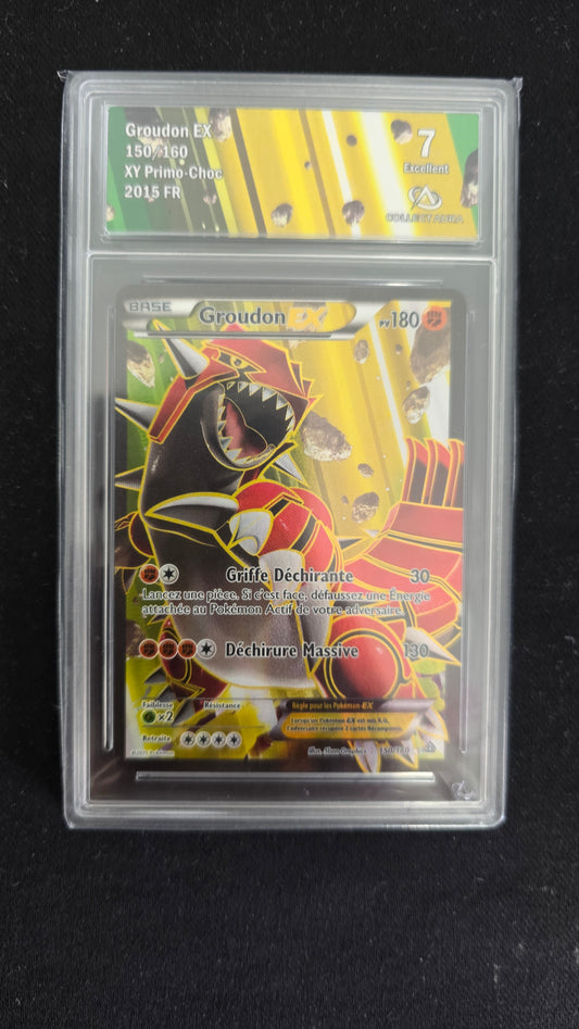 Carte Pokémon Gradée Collect Aura XY Primo-Choc Groudon EX Full Art 150/160 7
