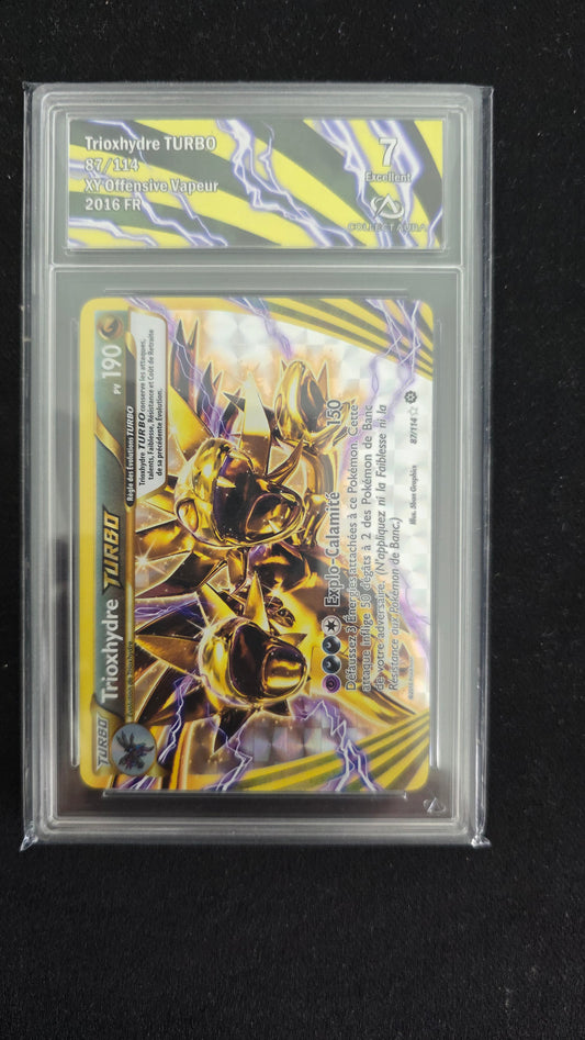 Carte Pokémon Gradée Collect Aura XY Offesnive Vapeur Trioxhydre Turbo 87/114 7
