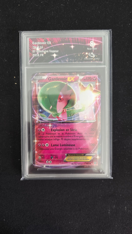 Carte Pokémon Gradée Collect Aura XY Offesnive Vapeur Gardevoir EX 78/114 8