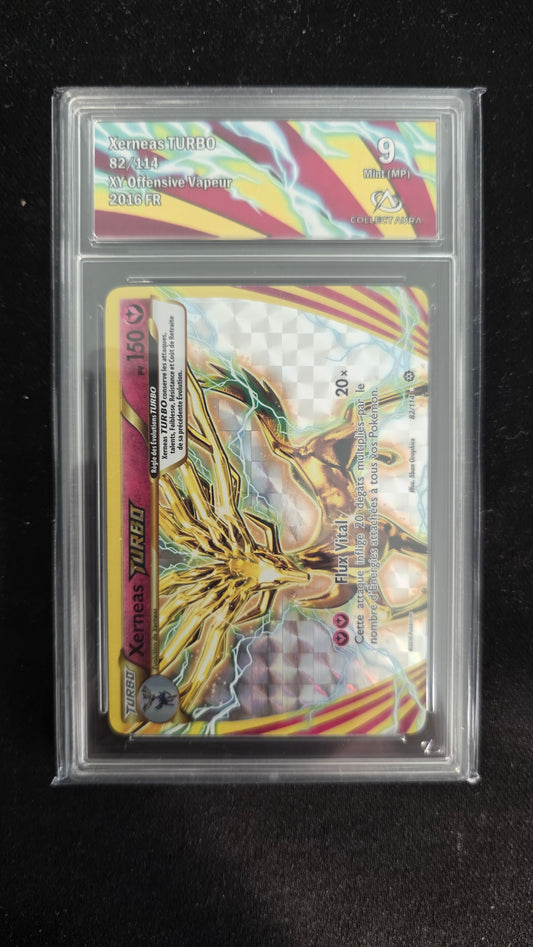 Carte Pokémon Gradée Collect Aura XY Offesnive Vapeur Xerneas Turbo 82/114 9