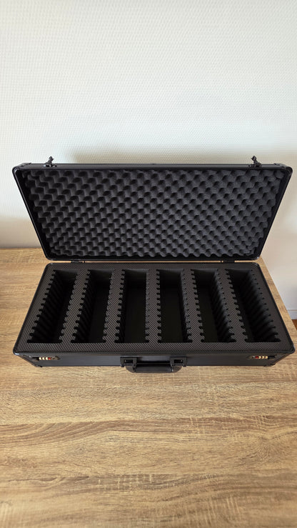 Valise Pour Cartes Gradées - 6 rangées 84 cartes.