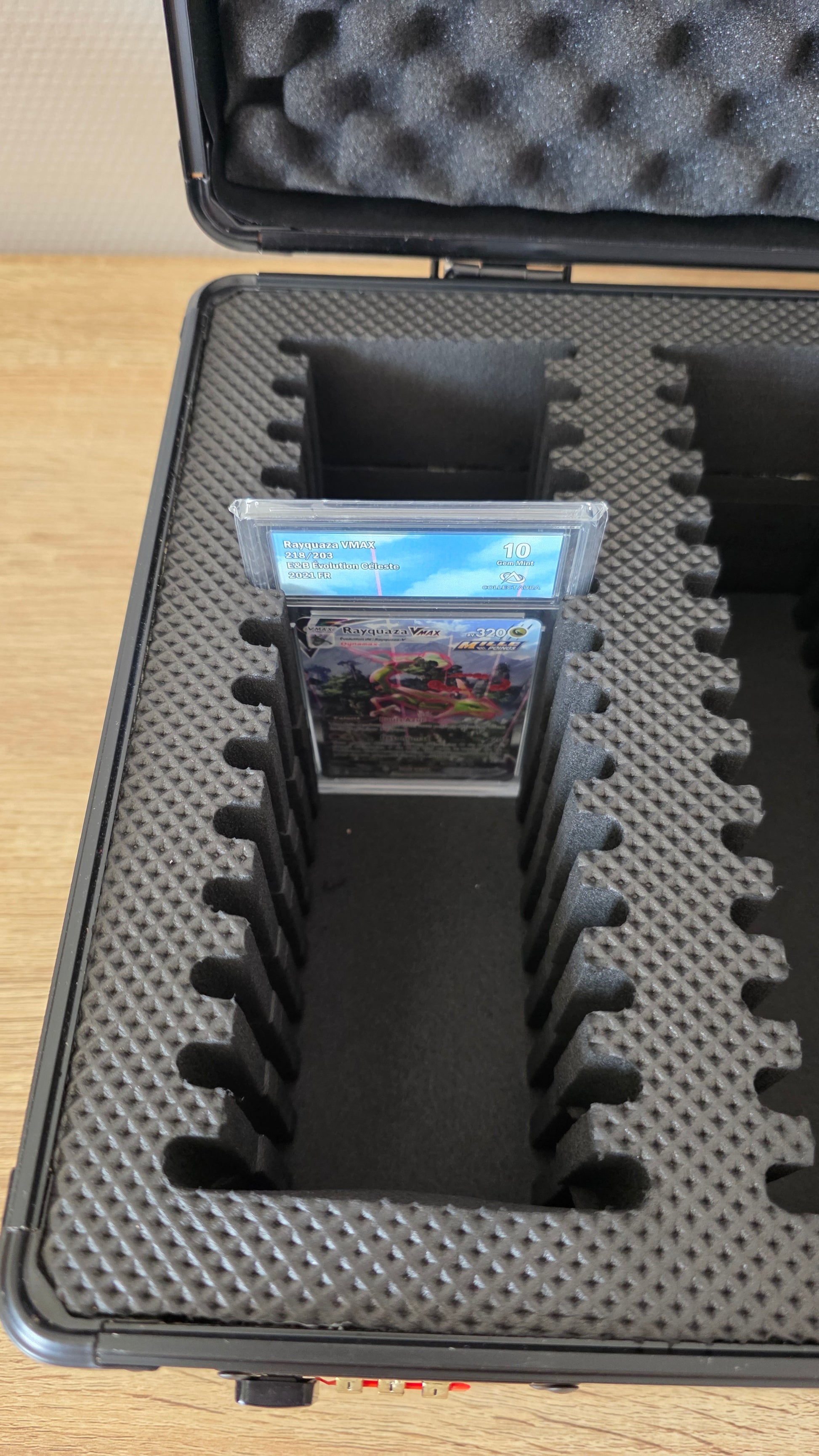 Valise Pour Cartes Gradées - 6 rangées 84 cartes.