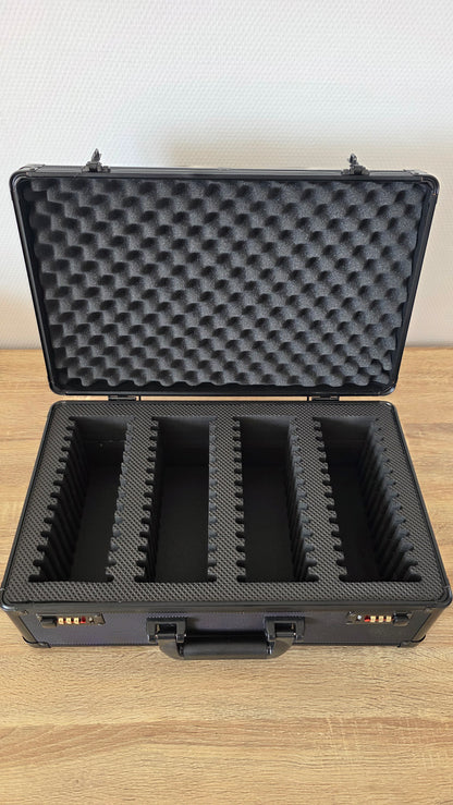 Valise Pour Cartes Gradées - 4 rangées 56 cartes.