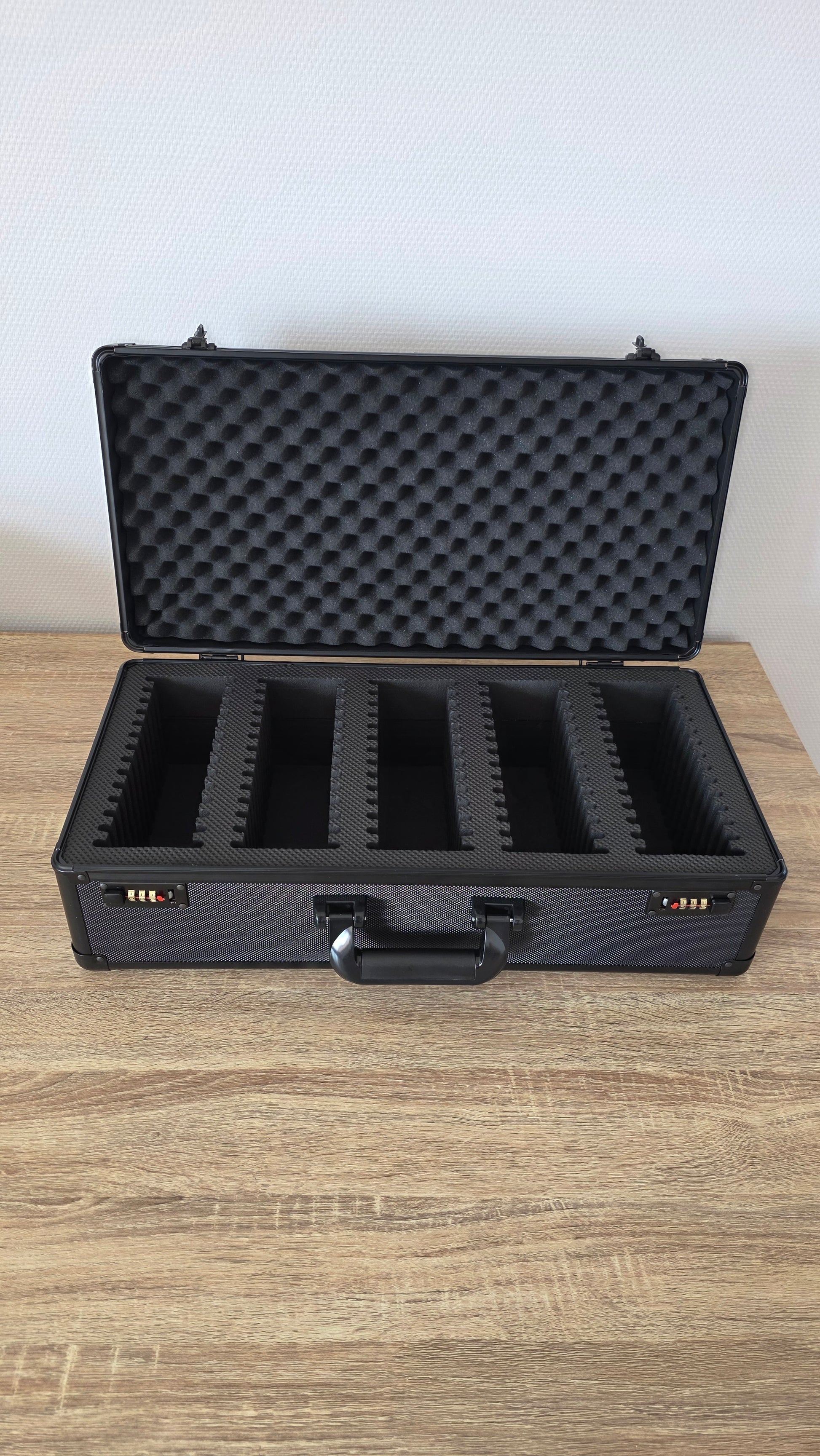Valise Pour Cartes Gradées - 5 rangées 70 cartes.