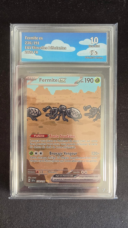 Carte Pokémon Gradée Collect Aura Fermite EX 10 236/191 n°282189568
