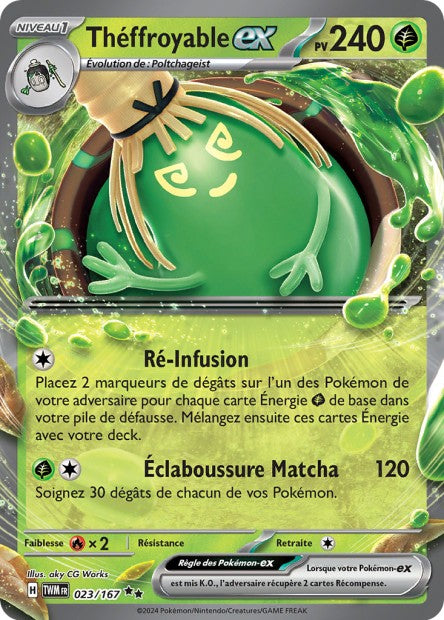 Carte Pokémon Ultra Rare Théffroyable EX Mascarade Crépusculaire EV6