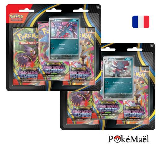 [précommande] Tripack Pokémon Flammes Fantasmagoriques ME2 (FR)