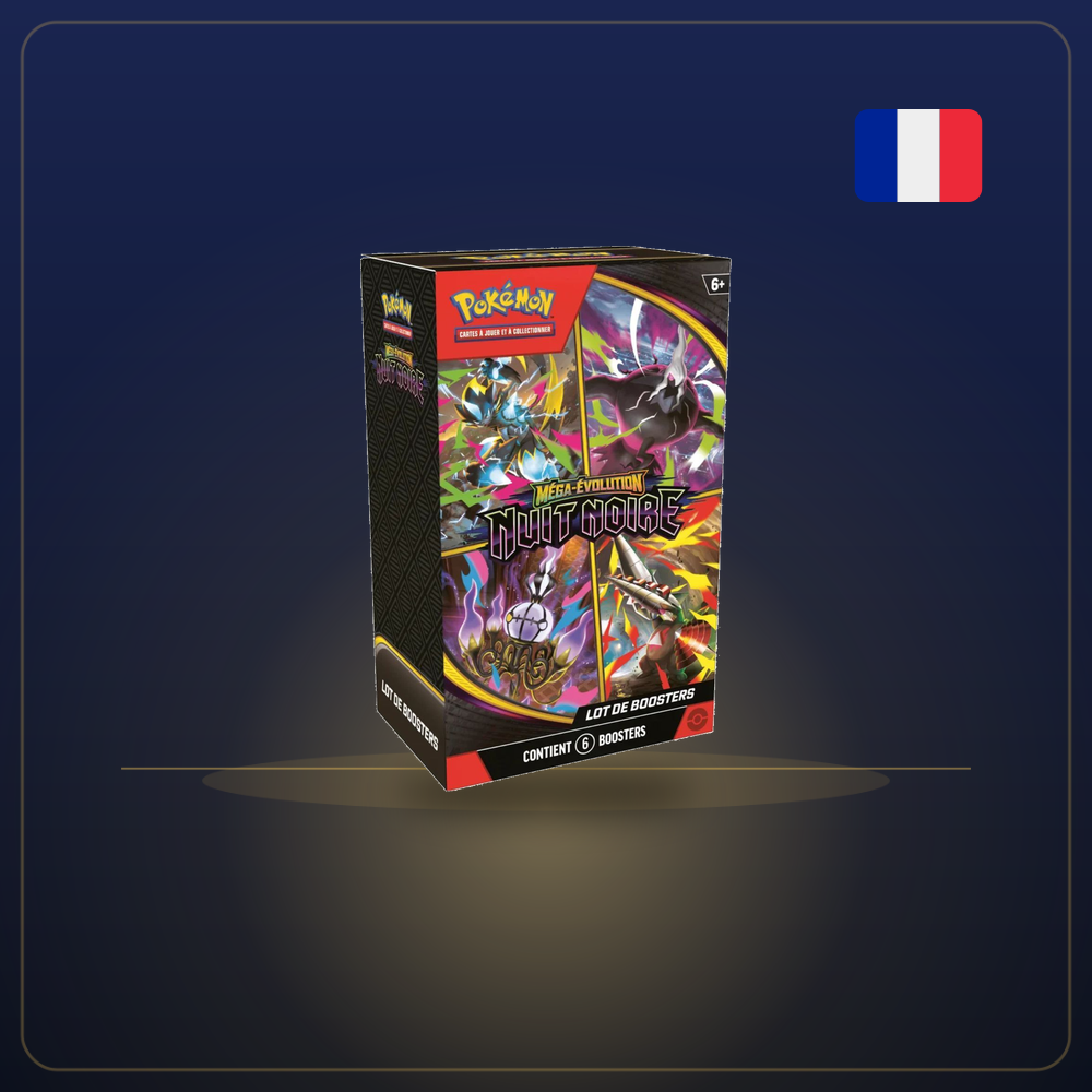 Bundle de 6 boosters Pokémon ME5 Nuit Noire (FR)