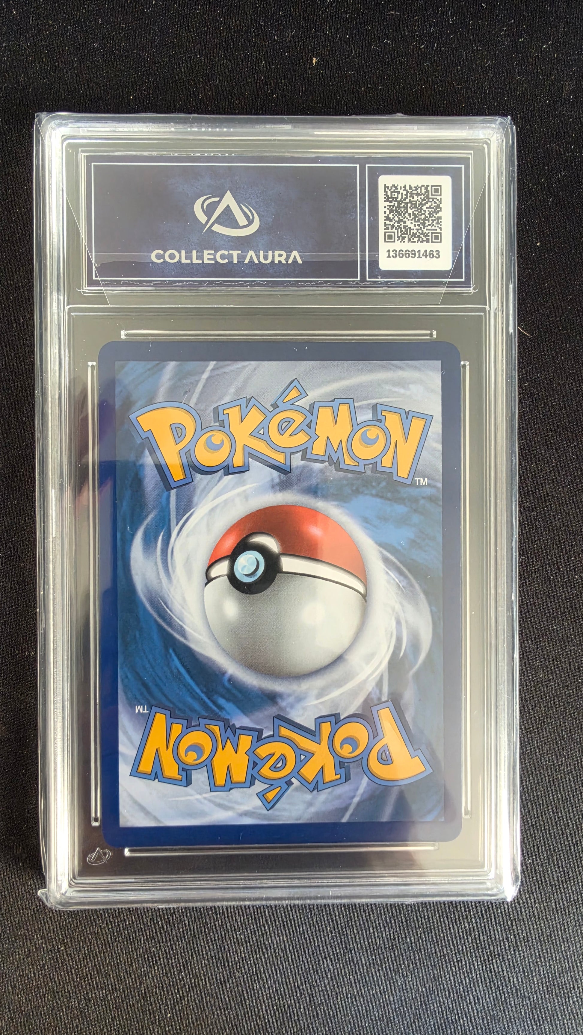 Carte Pokémon Gradée Collect Aura Charmina V 9.5 186/203 - arrière