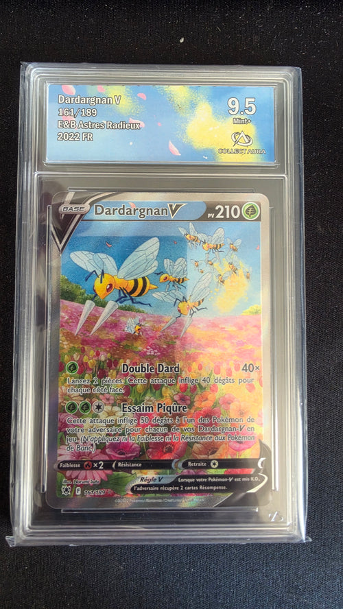 Carte Pokémon Gradée Collect Aura Dardagnan V 9.5 161/189 n°868846310