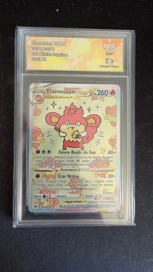 Carte Pokémon Gradée Collect Aura Flamoutan Vstar 9.5 GG37/GG70 n°689306869