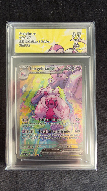 Carte Pokémon Gradée Collect Aura Forgelina ex 9.5 262/193 - face