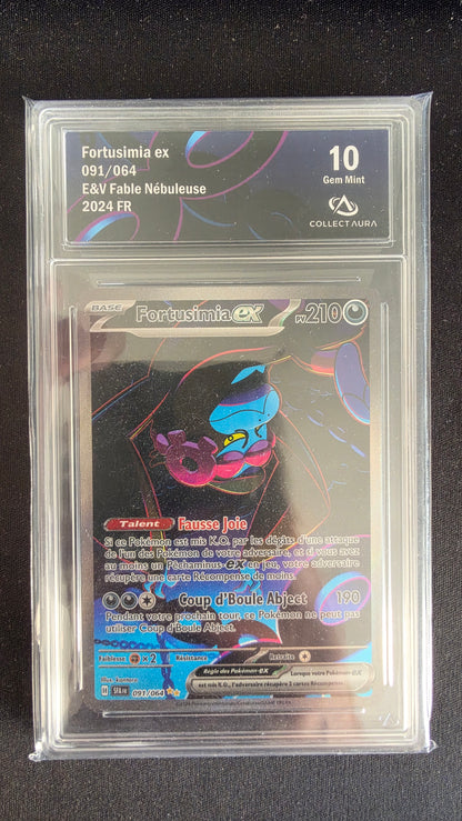 Carte Pokémon Gradée Collect Aura Fortusimia ex 10 091/064 - face