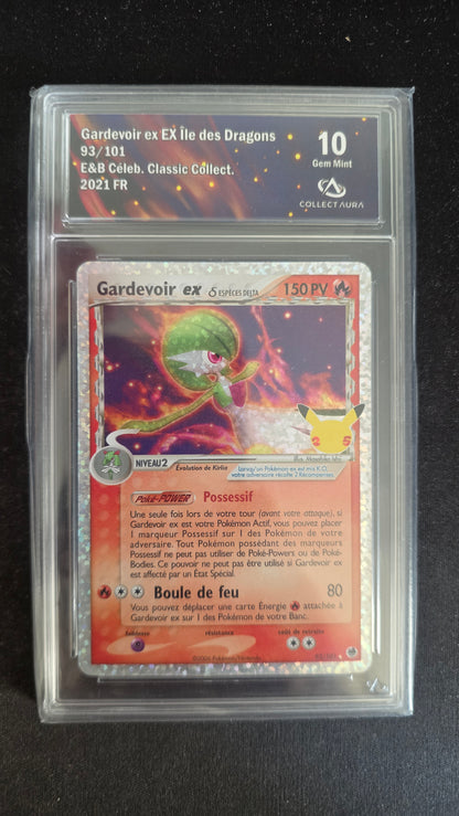 Carte Pokémon Gradée Collect Aura Gardevoir EX 10 93/101 - face