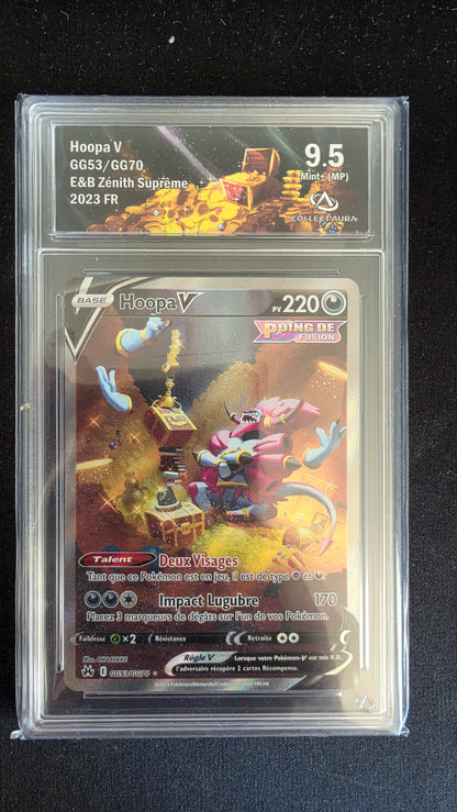 Carte Pokémon Gradée Collect Aura Hoopa V 9.5 GG53/GG70 - face