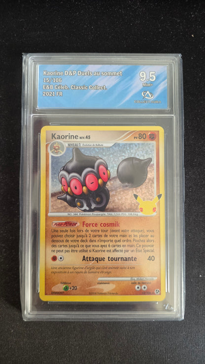 Carte Pokémon Gradée Collect Aura Kaorine 9.5 15/106 - face