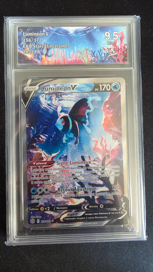 Carte Pokémon Gradée Collect Aura Luminéon V 9.5 156/172 n°214170393