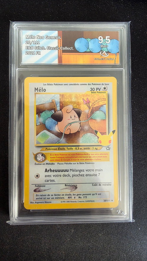 Carte Pokémon Gradée Collect Aura Mélo 9.5 20/111 n°942588847
