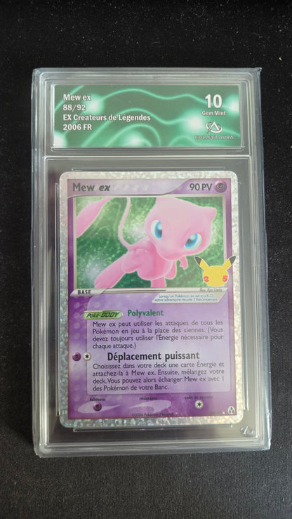 Carte Pokémon Gradée Collect Aura Mew ex 10 88/92 - face