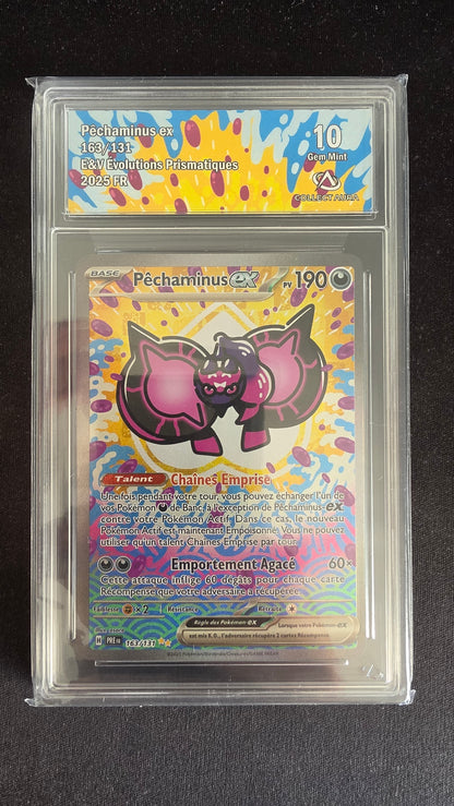 Carte Pokémon Gradée Collect Aura Pêchaminus ex 10 163/131 - face