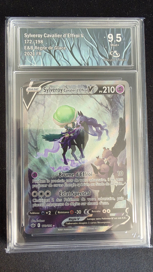 Carte Pokémon Gradée Collect Aura Sylveroy Cavalier d'Effroi V 9.5 172/198 n°275012016