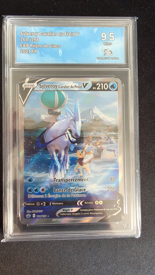 Carte Pokémon Gradée Collect Aura Sylveroy Cavalier du Froid V 9.5 164/198 n°584658125