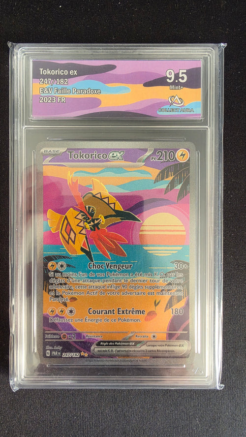 Carte Pokémon Gradée Collect Aura Tokorico ex 9.5 247/182 n°226513188