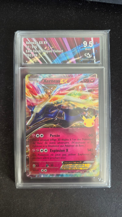 Carte Pokémon Gradée Collect Aura Xerneas EX 9.5 97/146 - face