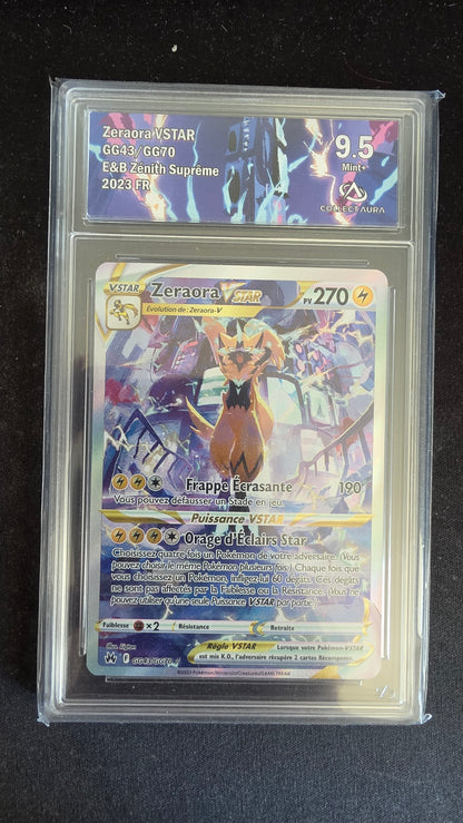 Carte Pokémon Gradée Collect Aura Zeraora Vstar 9.5 GG43/GG70 - face