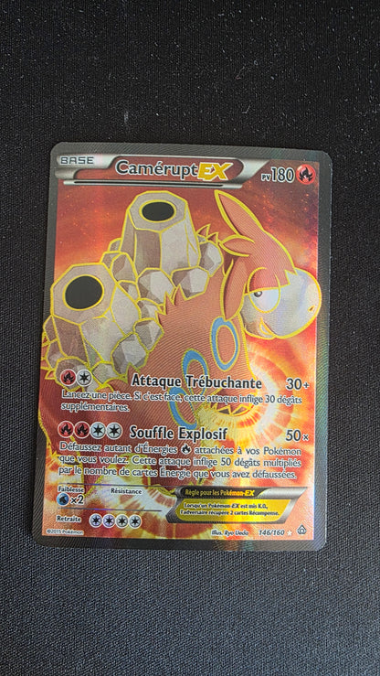 Carte Pokémon Camerupt EX 146/160 - face