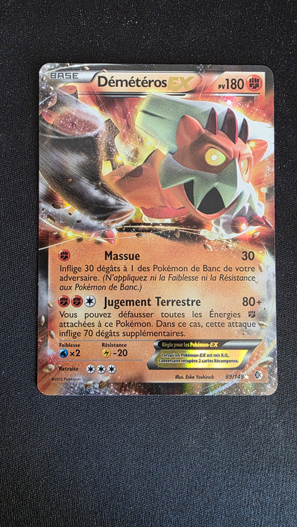 Carte Pokémon Démétéros EX 89/149 - face