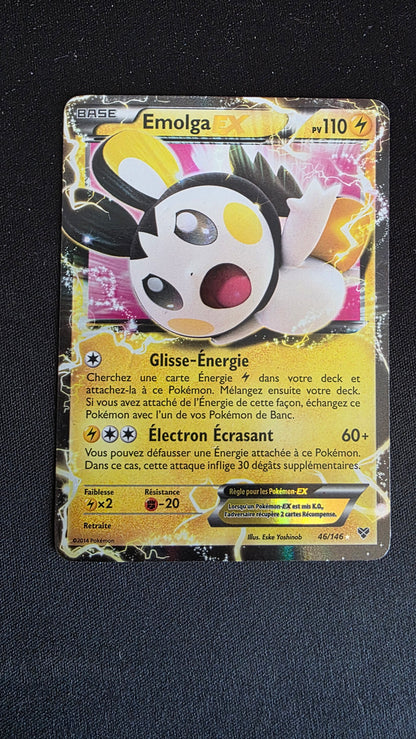 Carte Pokémon Emolga EX 46/146 - face
