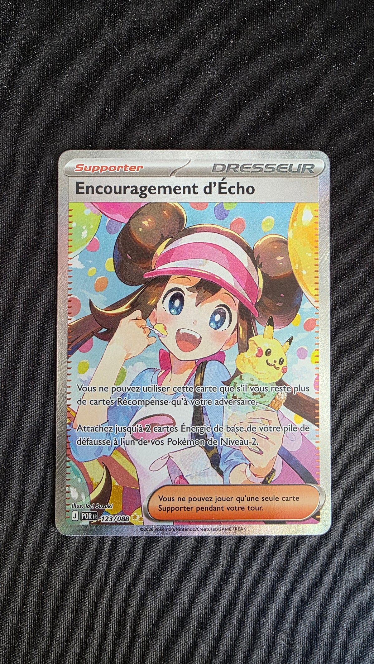 Carte Pokémon Encouragement d’Écho 123/088 - face