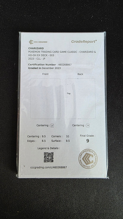 Carte Pokémon Gradée CCC Dracaufeu 9 003/032 CLL - arrière