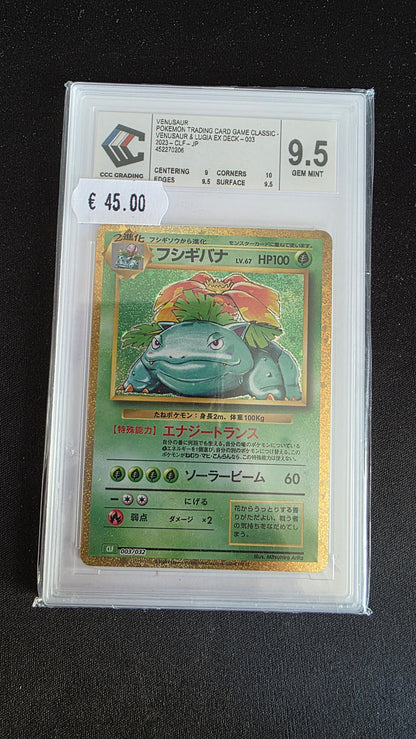 Carte Pokémon Gradée CCC Florizarre 9.5 003/032 CLF - face