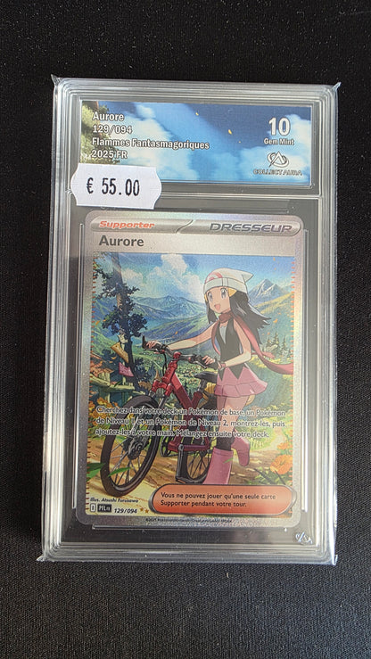 Carte Pokémon Gradée Collect Aura Aurore 10 129/094 - face