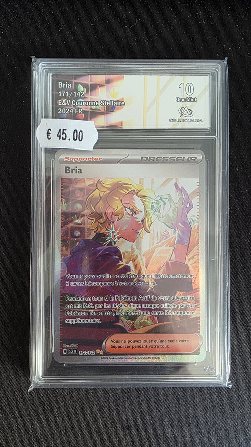 Carte Pokémon Gradée Collect Aura Bria 10 171/142